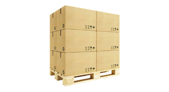 Heavy Duty Corrugated Box Packaging with Pallet