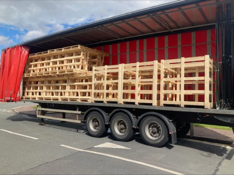 Crates and A Frames Ready for Dispatch