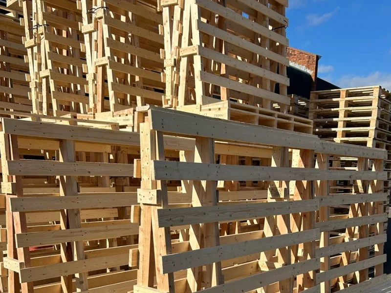 Large Batch of Glass A Frames Prepared for Delivery