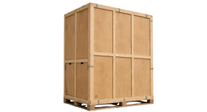 Wooden warehouse containers