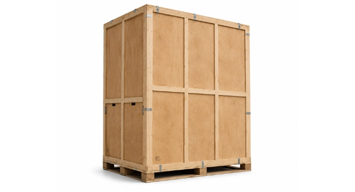 Image of wooden warehouse container